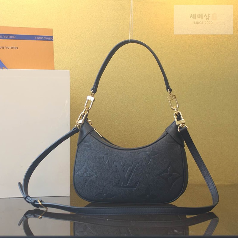 Louis Vuitton 루이비통 바가텔 앙프렝뜨 모노그램 M46002 블랙 Bag 1번 이미지