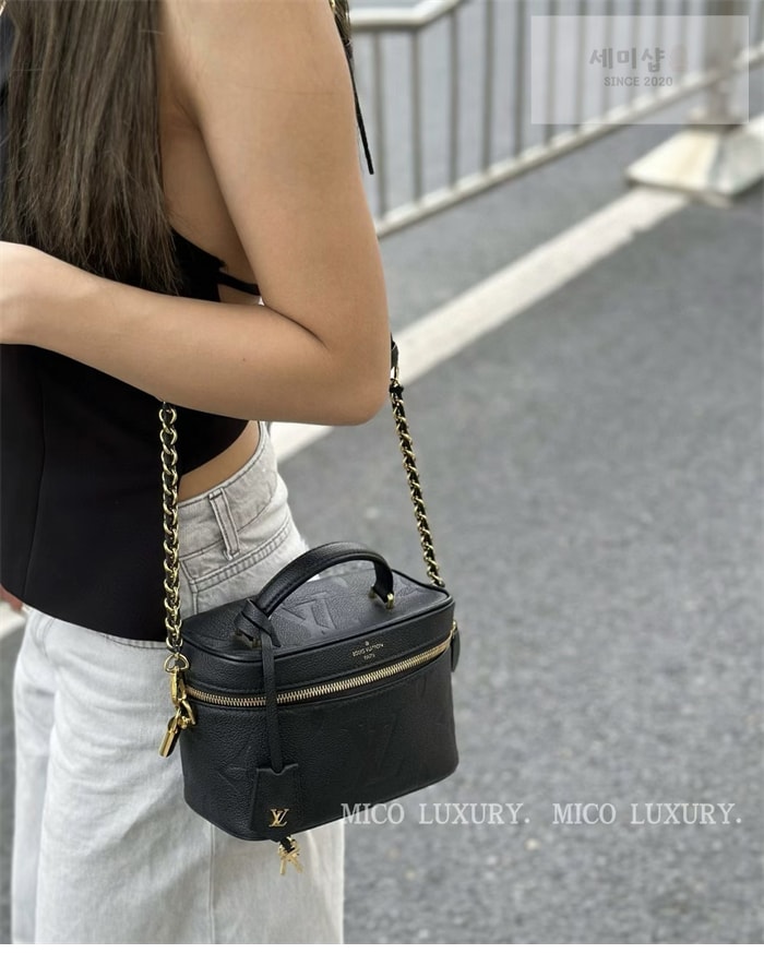 Louis Vuitton 루이비통 베니티 PM 앙프렝뜨 모노그램 M45598 블랙 Bag 9번 이미지