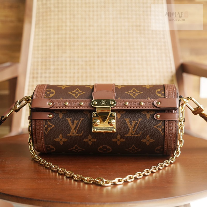Louis Vuitton 루이비통 빠삐용 트렁크 핸드백 모노그램 캔버스 M57835 / 커스텀 철물 모노그램 Bag 5번 이미지