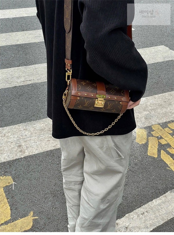 Louis Vuitton 루이비통 빠삐용 트렁크 핸드백 모노그램 캔버스 M57835 / 커스텀 철물 모노그램 Bag 2번 이미지
