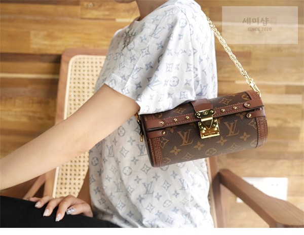 Louis Vuitton 루이비통 빠삐용 트렁크 핸드백 모노그램 캔버스 M57835 / 커스텀 철물 모노그램 Bag 9번 이미지