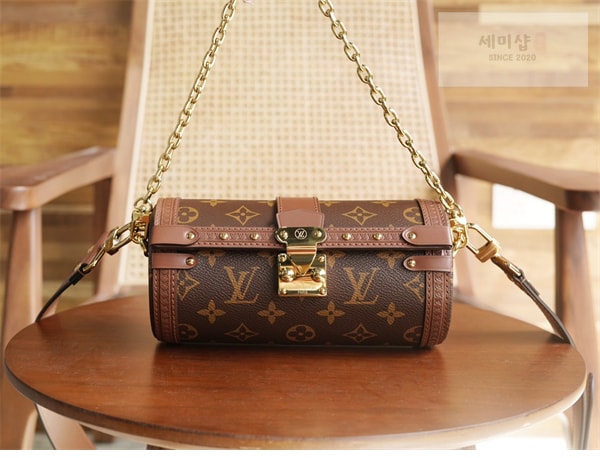 Louis Vuitton 루이비통 빠삐용 트렁크 핸드백 모노그램 캔버스 M57835 / 커스텀 철물 모노그램 Bag 1번 이미지