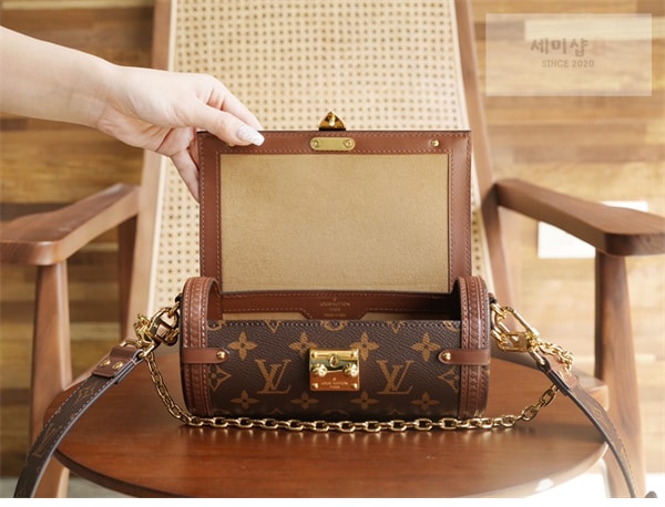 Louis Vuitton 루이비통 빠삐용 트렁크 핸드백 모노그램 캔버스 M57835 / 커스텀 철물 모노그램 Bag 11번 이미지