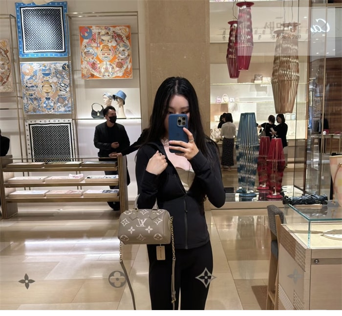 Louis Vuitton 루이비통 스피디 반둘리에 20 앙프렝뜨 모노그램 M46575 바이컬러갈렛 Bag 2번 이미지