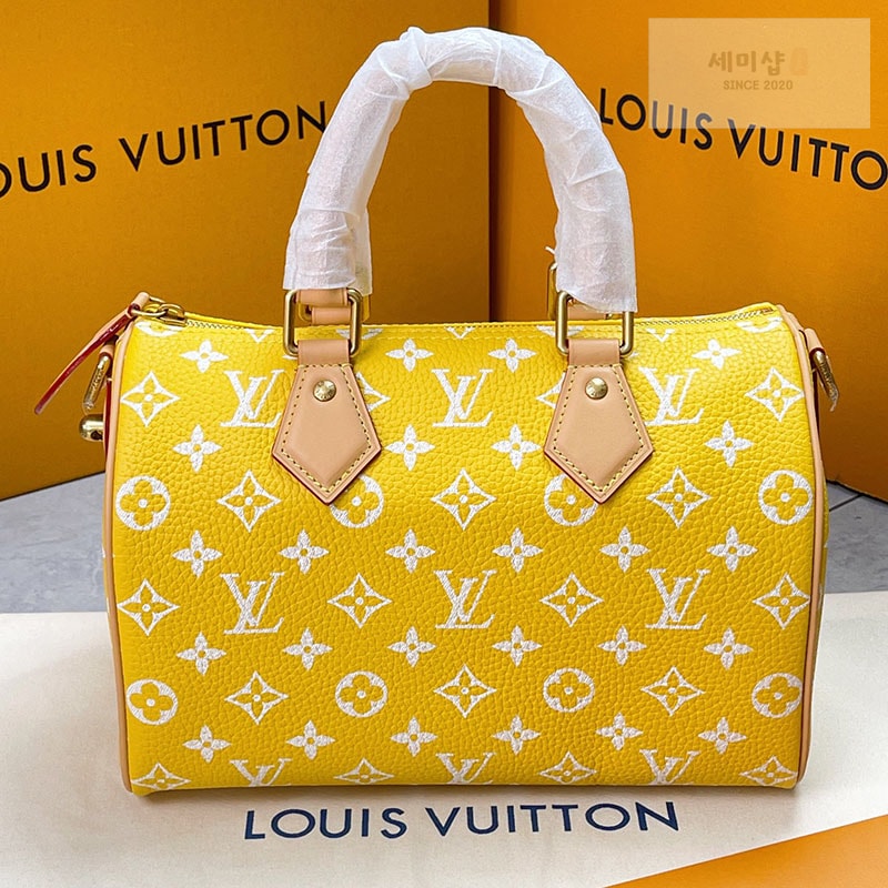 Louis Vuitton 루이비통 스피디 29 반둘리에 25 M24426 매트 옐로우 Bag 1번 이미지