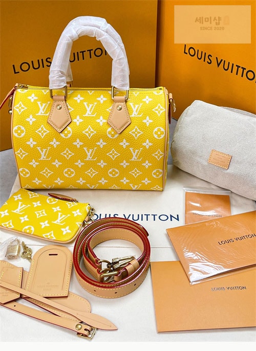 Louis Vuitton 루이비통 스피디 29 반둘리에 25 M24426 매트 옐로우 Bag 3번 이미지