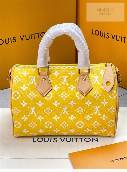 Louis Vuitton 루이비통 스피디 29 반둘리에 25 M24426 매트 옐로우 Bag 4번 이미지