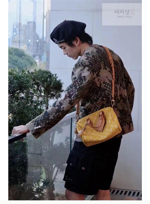 Louis Vuitton 루이비통 스피디 29 반둘리에 25 M24426 매트 옐로우 Bag 18번 이미지