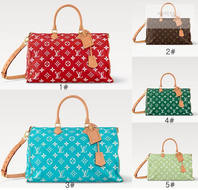 Louis Vuitton 루이비통 스피디 P9 반둘리에 50 M46991 1#레드 Bag 6번 이미지