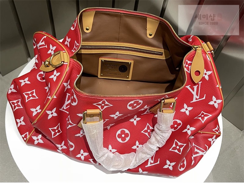Louis Vuitton 루이비통 스피디 P9 반둘리에 50 M46991 1#레드 Bag 5번 이미지