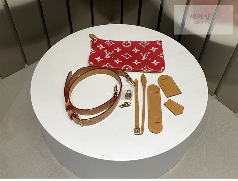 Louis Vuitton 루이비통 스피디 P9 반둘리에 50 M46991 1#레드 Bag 15번 이미지