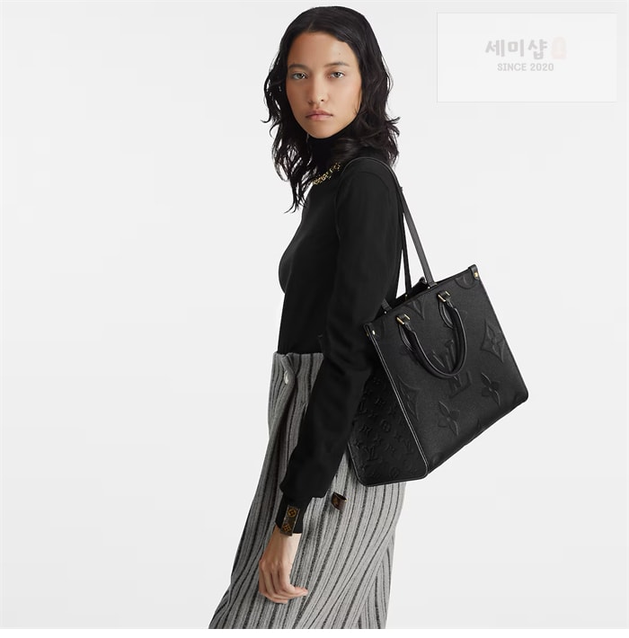 Louis Vuitton 루이비통 온더고 MM 앙프렝뜨 모노그램 M45595 블랙 Bag 1번 이미지