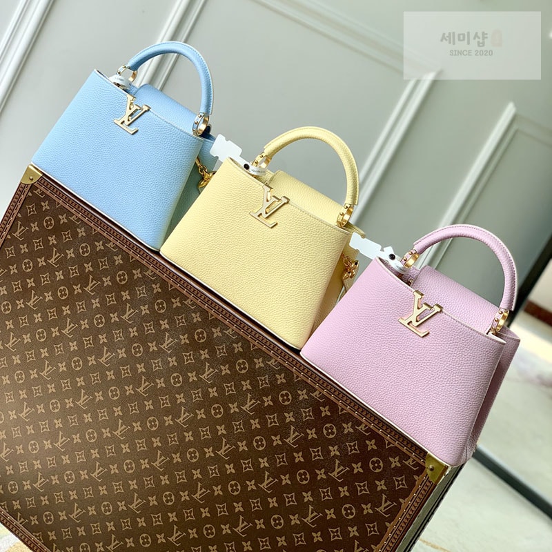 Louis Vuitton 루이비통 카퓌신 BB 토트백 M24120 블루 올림프 Bag 2번 이미지