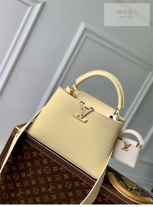Louis Vuitton 루이비통 카퓌신 BB 토트백 M24120 블루 올림프 Bag 6번 이미지