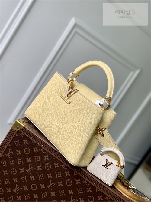 Louis Vuitton 루이비통 카퓌신 BB 토트백 M24120 블루 올림프 Bag 12번 이미지