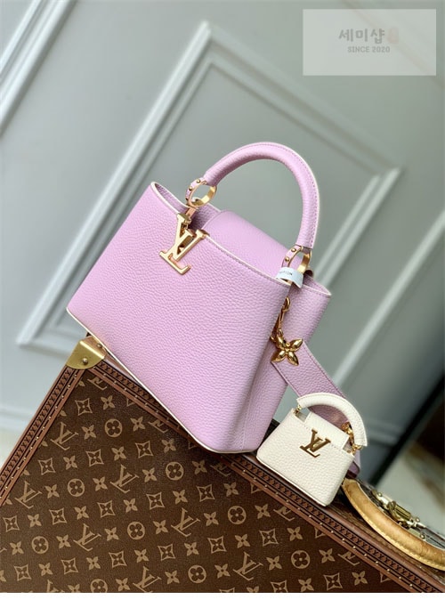 Louis Vuitton 루이비통 카퓌신 BB 토트백 M24120 블루 올림프 Bag 18번 이미지