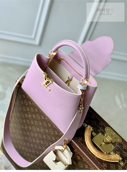 Louis Vuitton 루이비통 카퓌신 BB 토트백 M24120 블루 올림프 Bag 25번 이미지