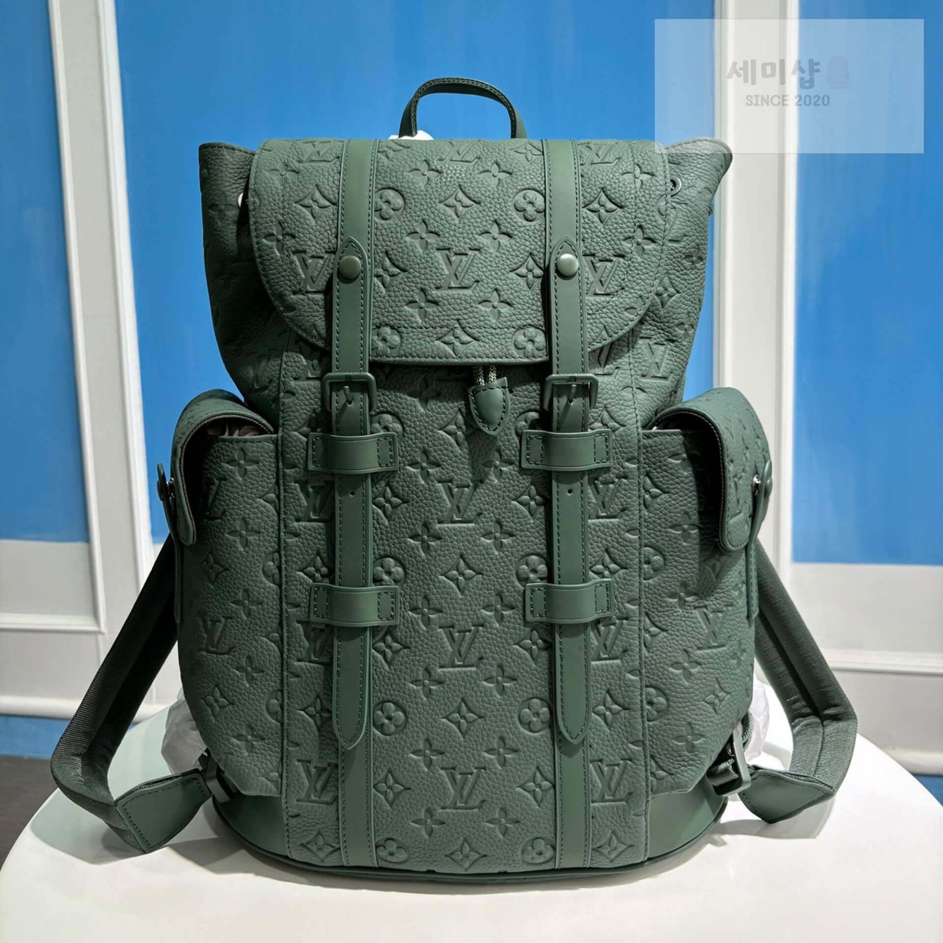 Louis Vuitton 루이비통 토뤼옹 모노그램 패턴 크리스토퍼 MM 백팩 올리브 Bag 2번 이미지