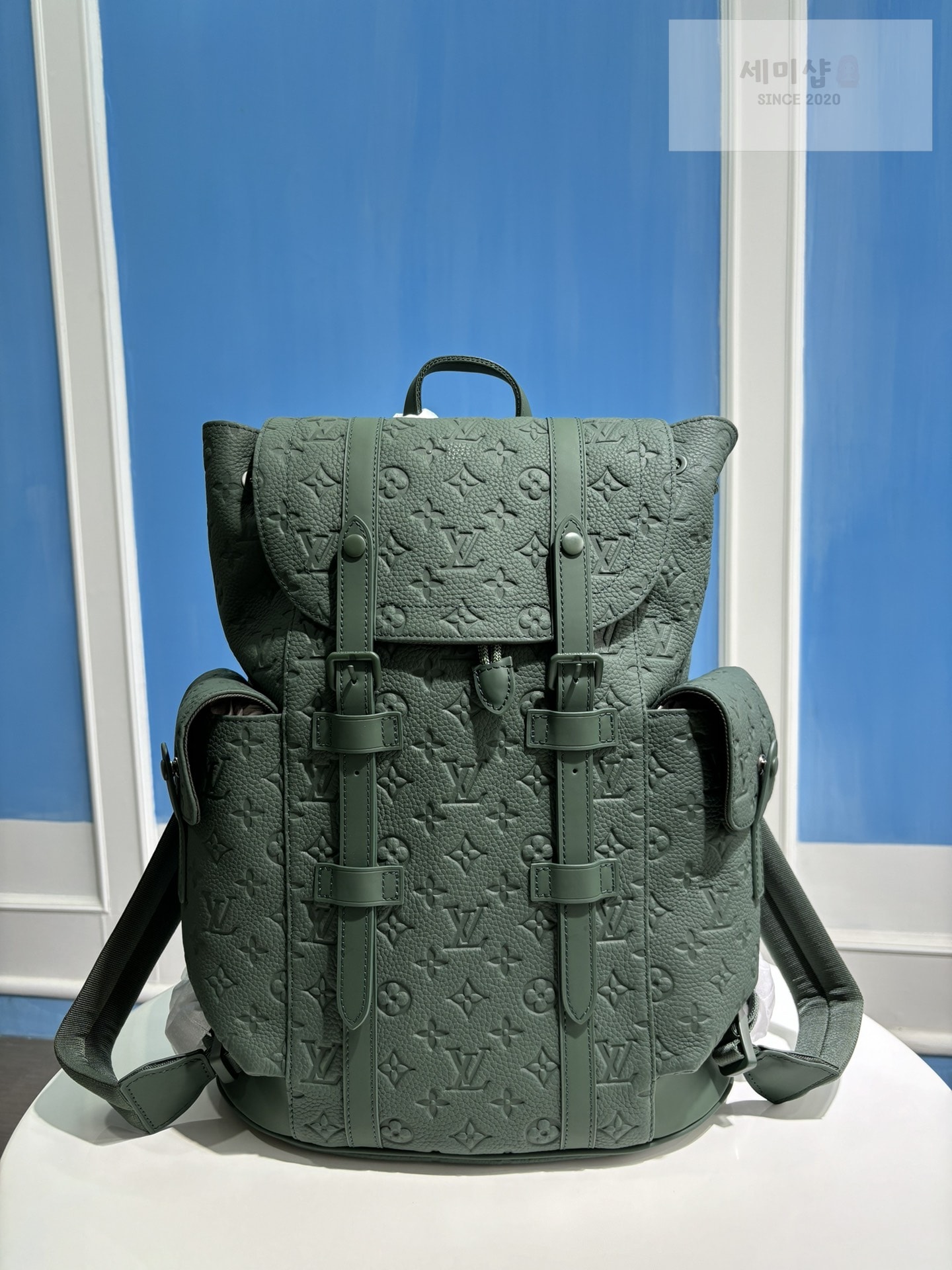 Louis Vuitton 루이비통 토뤼옹 모노그램 패턴 크리스토퍼 MM 백팩 올리브 Bag 3번 이미지