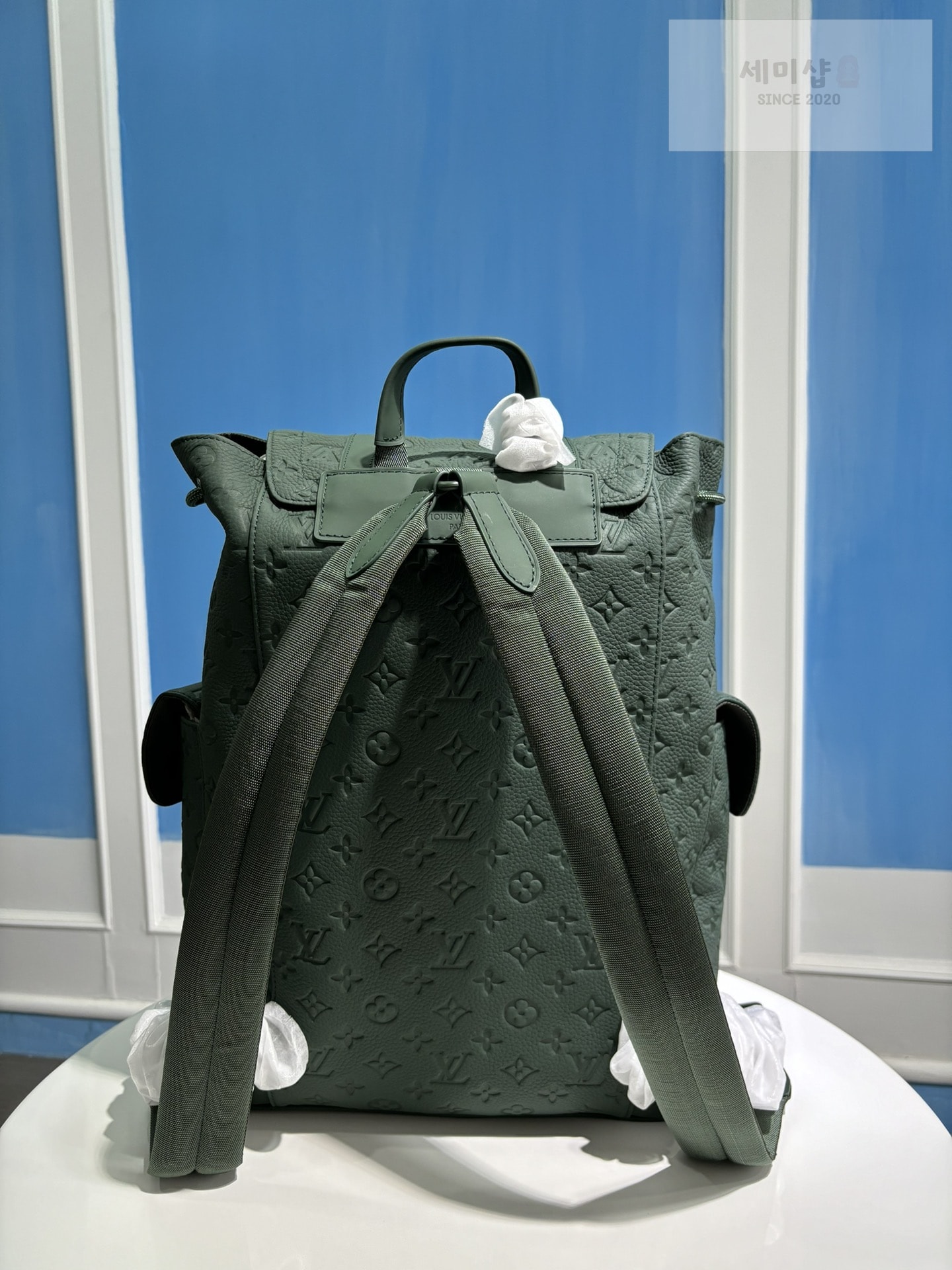 Louis Vuitton 루이비통 토뤼옹 모노그램 패턴 크리스토퍼 MM 백팩 올리브 Bag 7번 이미지