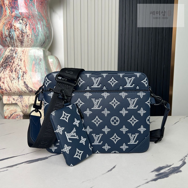 Louis Vuitton 루이비통 트리오 쉐도우 모노그램 메신저백 M24753 네이비 모노그램 Bag 7번 이미지