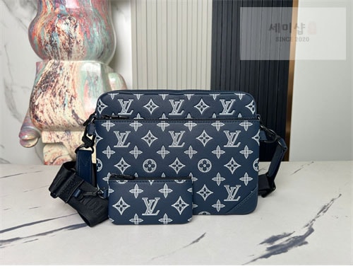 Louis Vuitton 루이비통 트리오 쉐도우 모노그램 메신저백 M24753 네이비 모노그램 Bag 3번 이미지