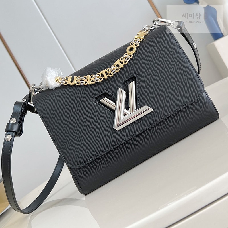 Louis Vuitton 루이비통 트위스트 MM 에삐 M50282 블랙 Bag 7번 이미지