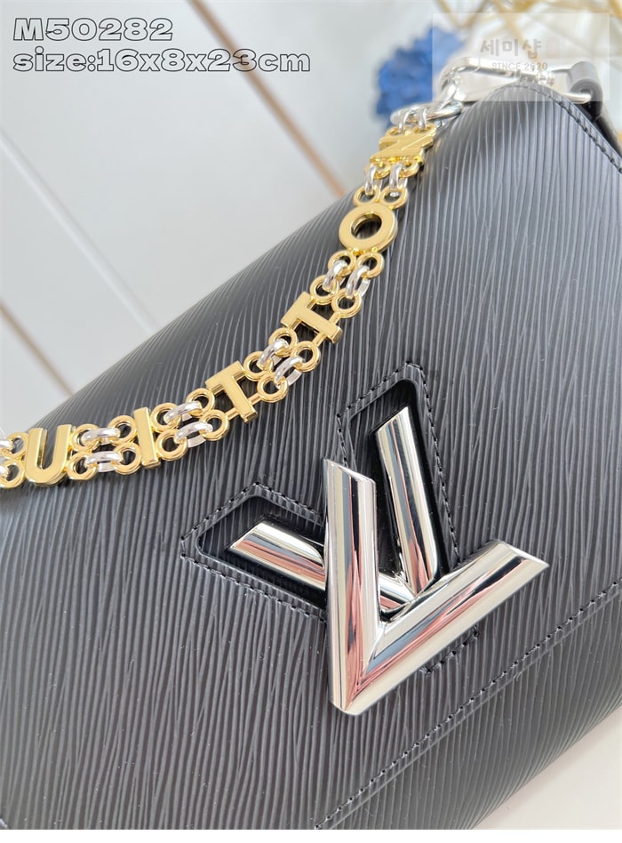 Louis Vuitton 루이비통 트위스트 MM 에삐 M50282 블랙 Bag 5번 이미지