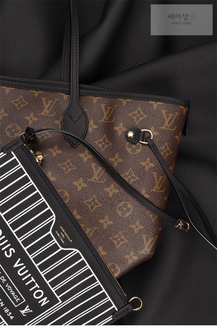 Louis Vuitton 루입비통 네버풀 인사이드 아웃 MM M28351 모노그램 블랙 Bag 23번 이미지