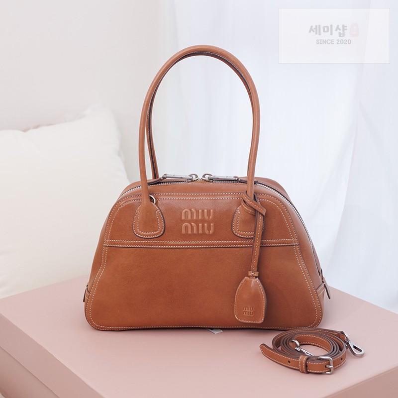 Miu Miu 미우미우 비반트 나파 레더 백 5bb199 꼬냑 Bag 1번 이미지