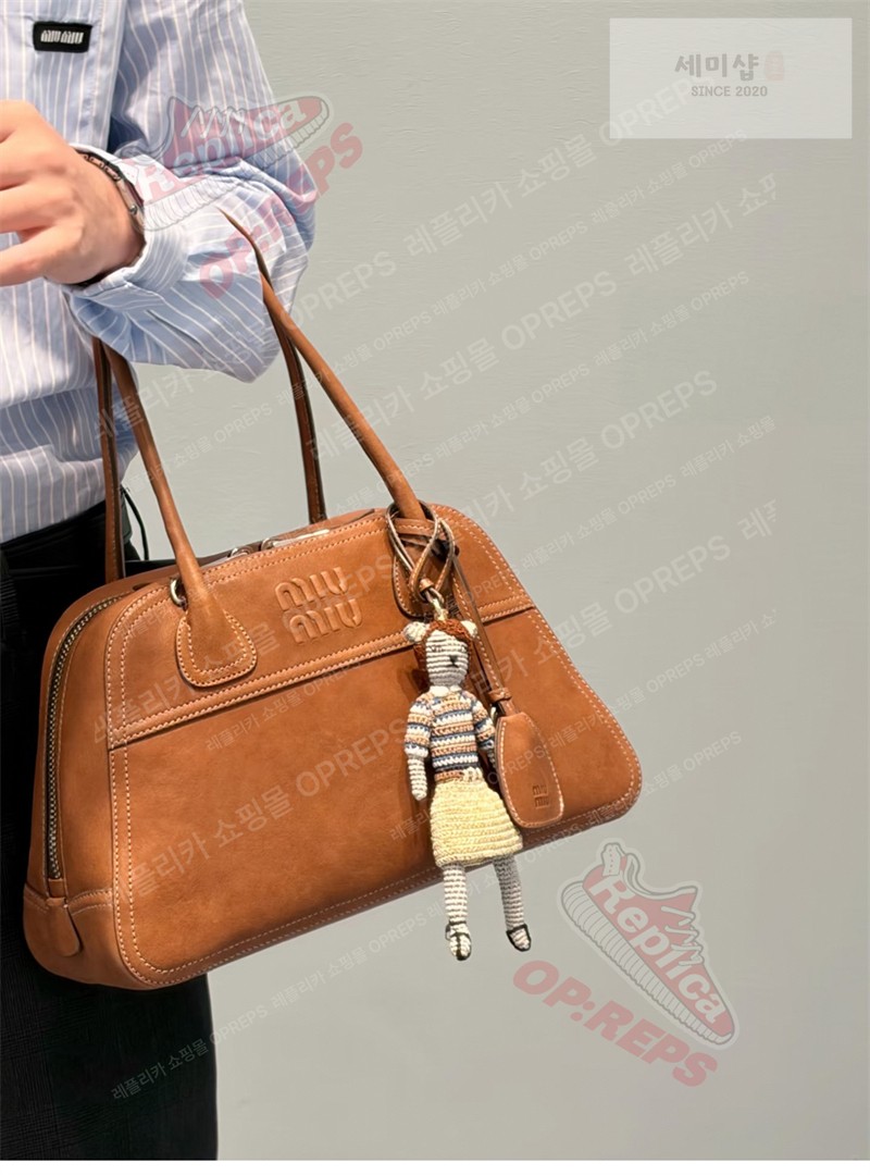 Miu Miu 미우미우 비반트 나파 레더 백 5bb199 꼬냑 Bag 2번 이미지