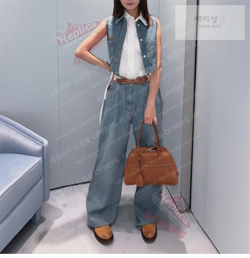 Miu Miu 미우미우 비반트 나파 레더 백 5bb199 꼬냑 Bag 3번 이미지