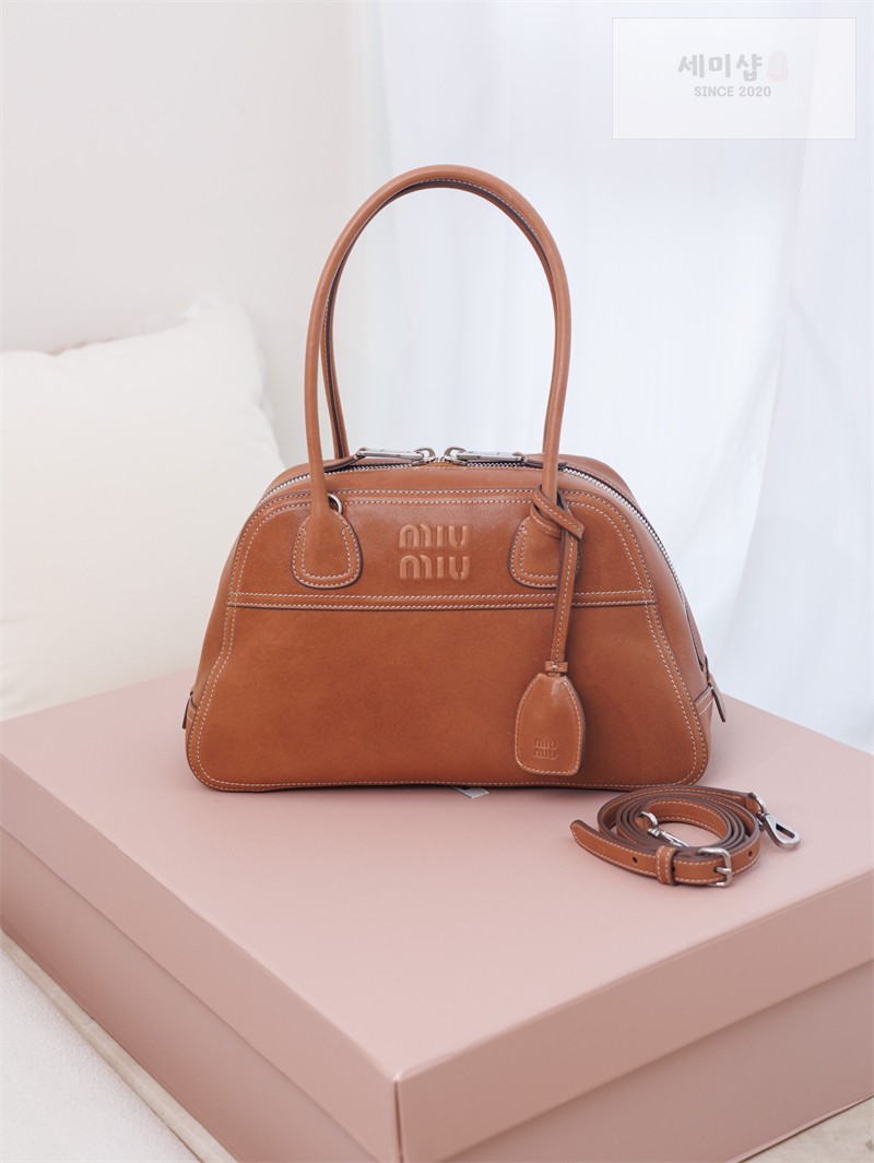 Miu Miu 미우미우 비반트 나파 레더 백 5bb199 꼬냑 Bag 4번 이미지