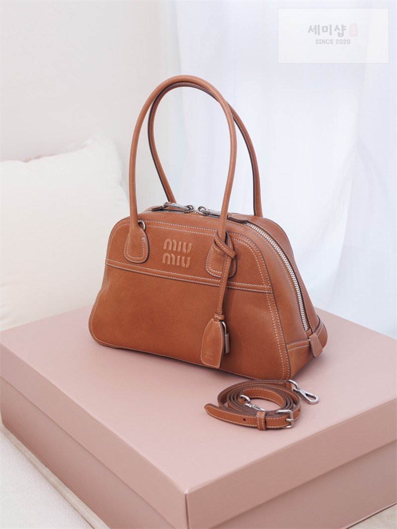 Miu Miu 미우미우 비반트 나파 레더 백 5bb199 꼬냑 Bag 5번 이미지