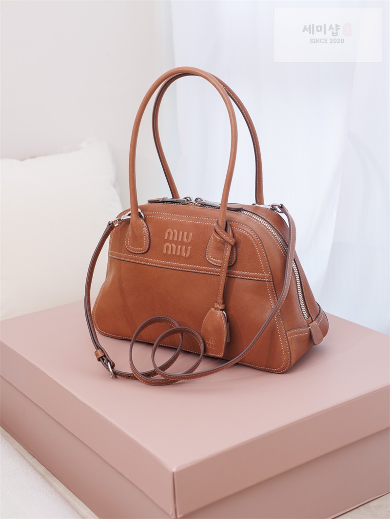 Miu Miu 미우미우 비반트 나파 레더 백 5bb199 꼬냑 Bag 9번 이미지