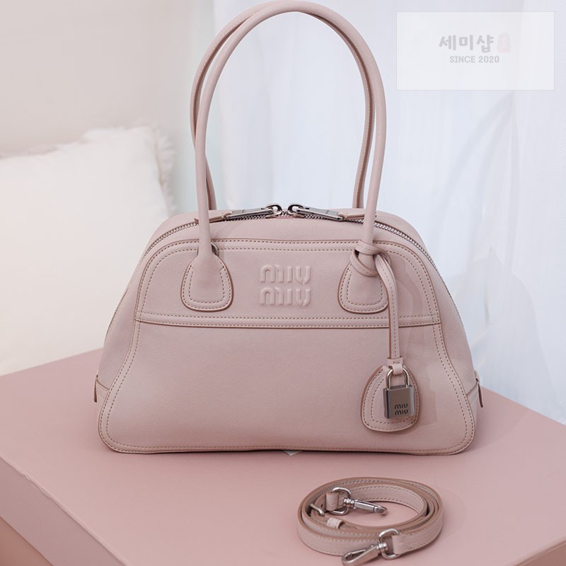 Miu Miu 미우미우 비방 나파 레더 백 5bb199 오키드 핑크 Bag 1번 이미지