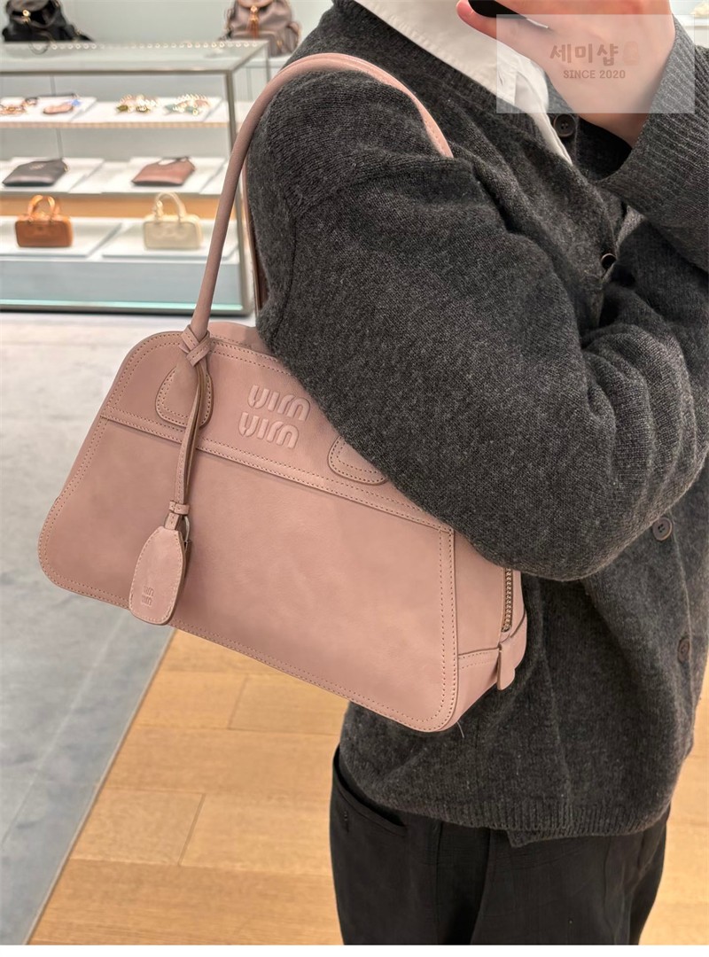 Miu Miu 미우미우 비방 나파 레더 백 5bb199 오키드 핑크 Bag 2번 이미지