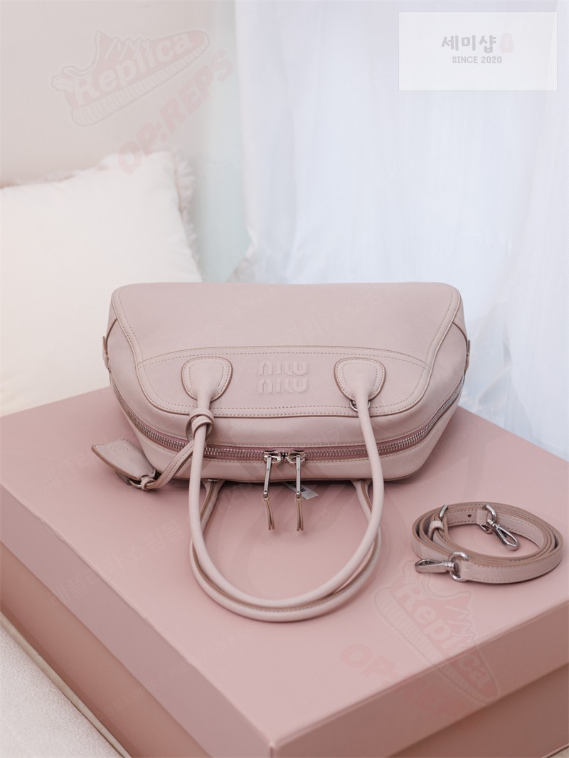 Miu Miu 미우미우 비방 나파 레더 백 5bb199 오키드 핑크 Bag 10번 이미지