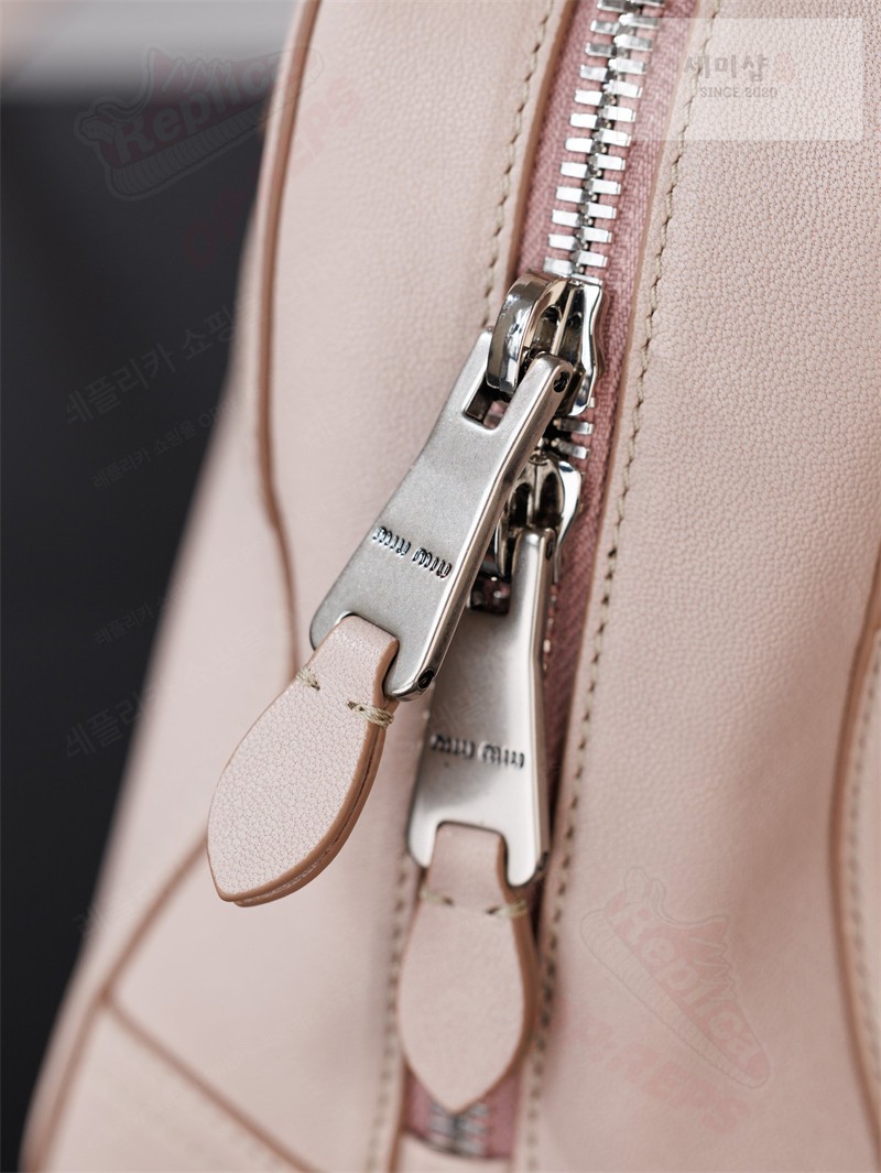 Miu Miu 미우미우 비방 나파 레더 백 5bb199 오키드 핑크 Bag 19번 이미지