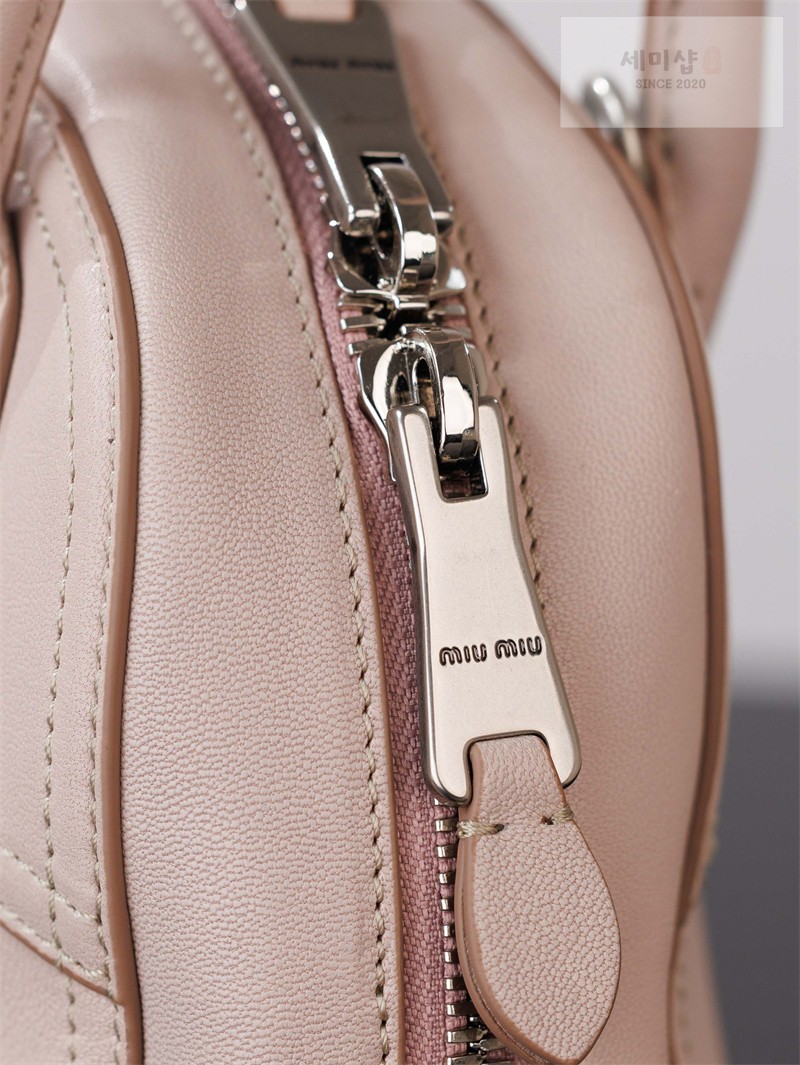 Miu Miu 미우미우 비방 스몰 나파 레더 백 5BB200 오키드 핑크 Bag 5번 이미지