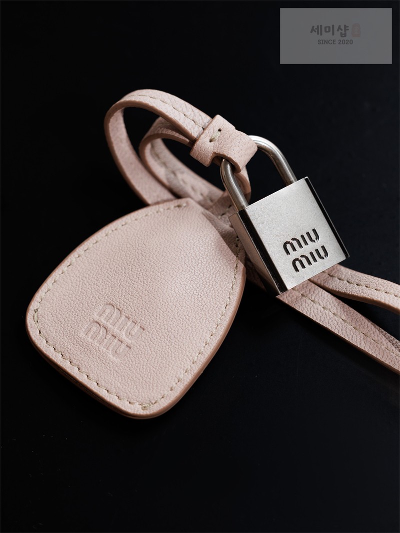 Miu Miu 미우미우 비방 스몰 나파 레더 백 5BB200 오키드 핑크 Bag 7번 이미지