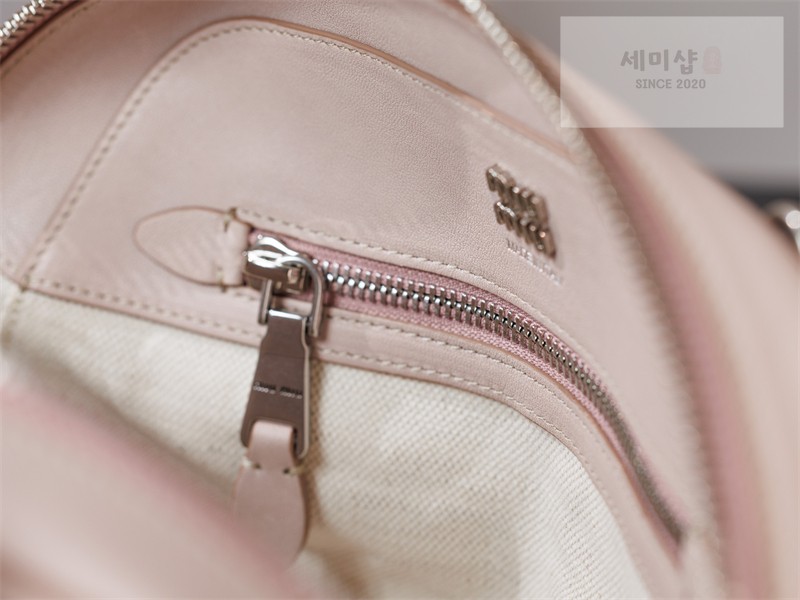Miu Miu 미우미우 비방 스몰 나파 레더 백 5BB200 오키드 핑크 Bag 8번 이미지