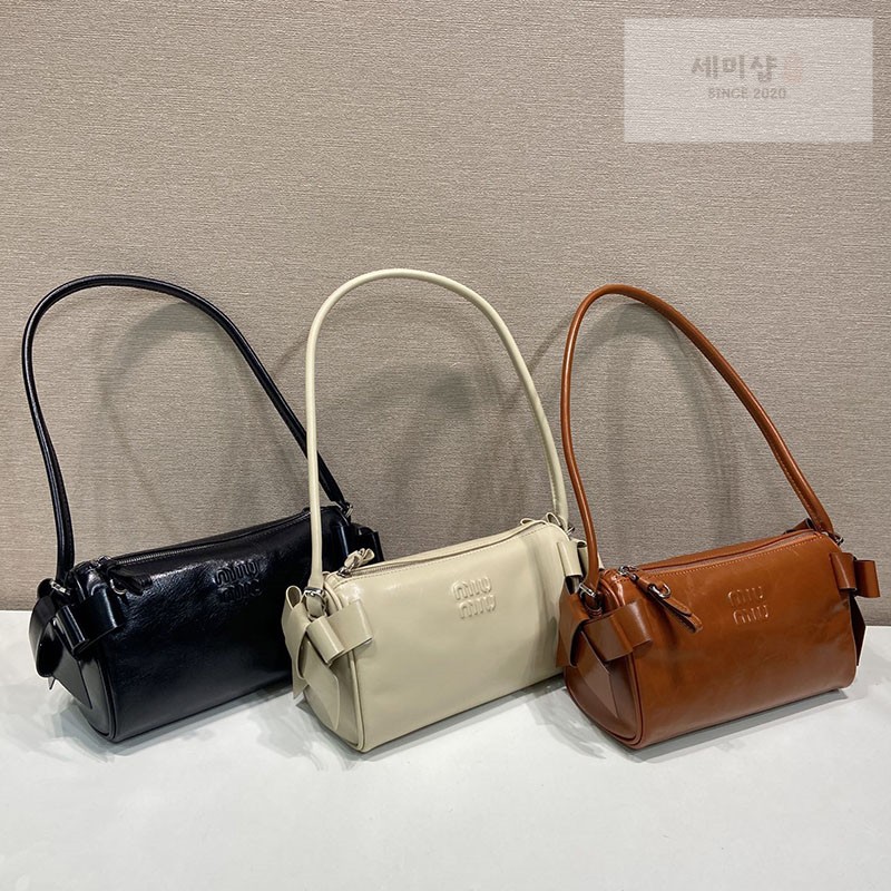 Miu Miu 미우미우 샤이니 레더 파우치 5NE029 꼬냑 (브라운) Bag 1번 이미지