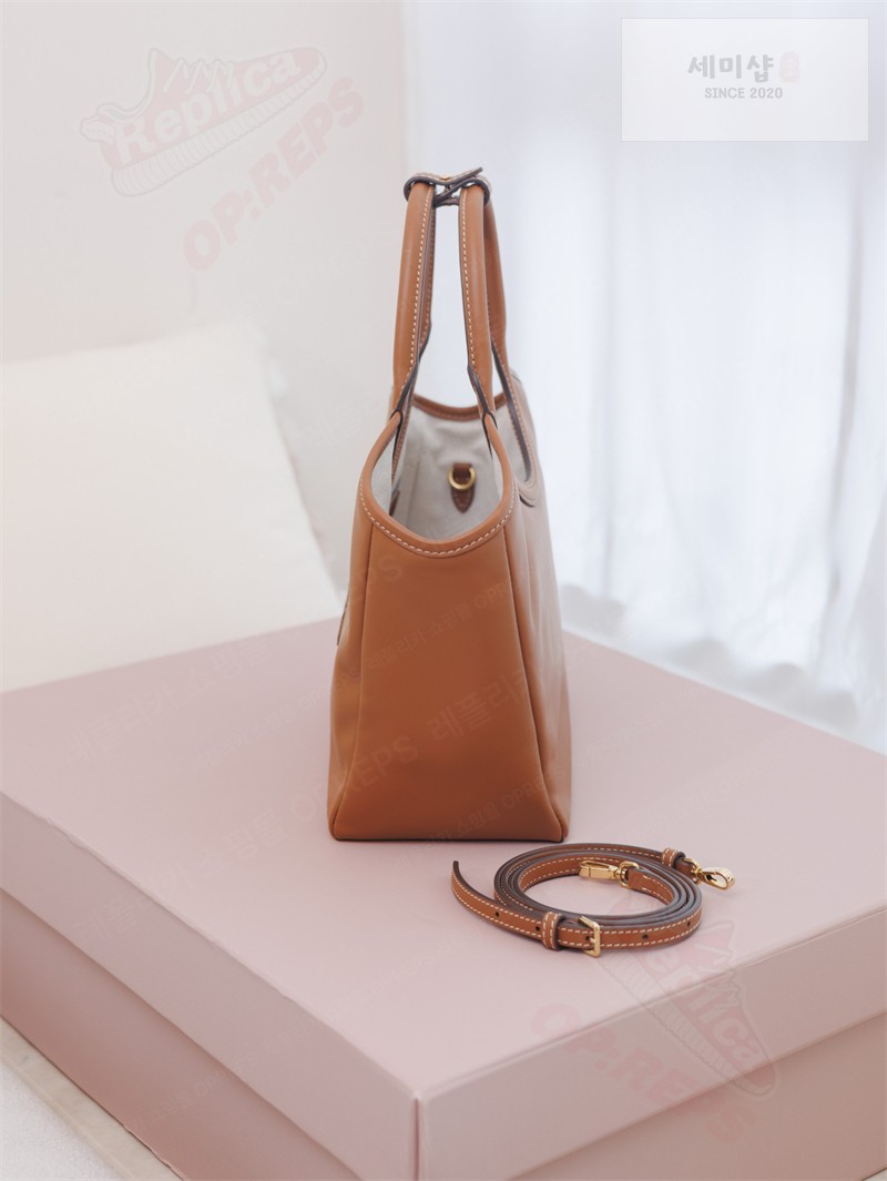 Miu Miu 미우미우 아이비 레더 백 5BA284 꼬냑 Bag 22번 이미지