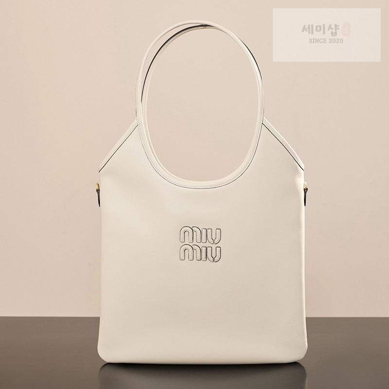 Miu Miu 미우미우 아이비 레더 백 5BQ231 화이트 Bag 1번 이미지