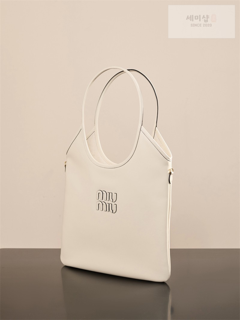 Miu Miu 미우미우 아이비 레더 백 5BQ231 화이트 Bag 5번 이미지
