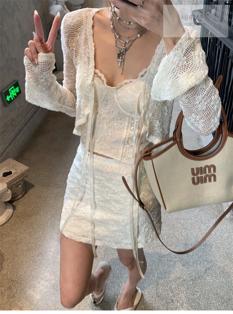 Miu Miu 미우미우 아이비 캔버스 백 베이지 5BA284 캔버스 Bag 20번 이미지