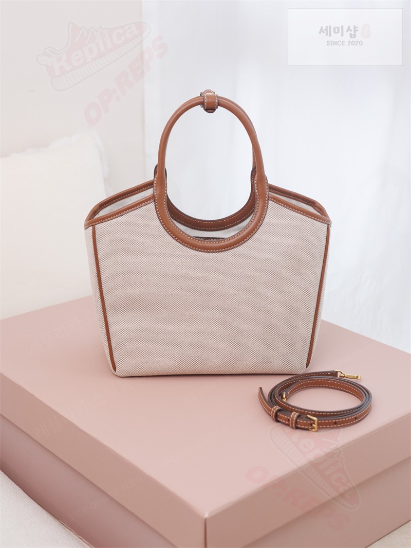 Miu Miu 미우미우 아이비 캔버스 백 베이지 5BA284 캔버스 Bag 25번 이미지