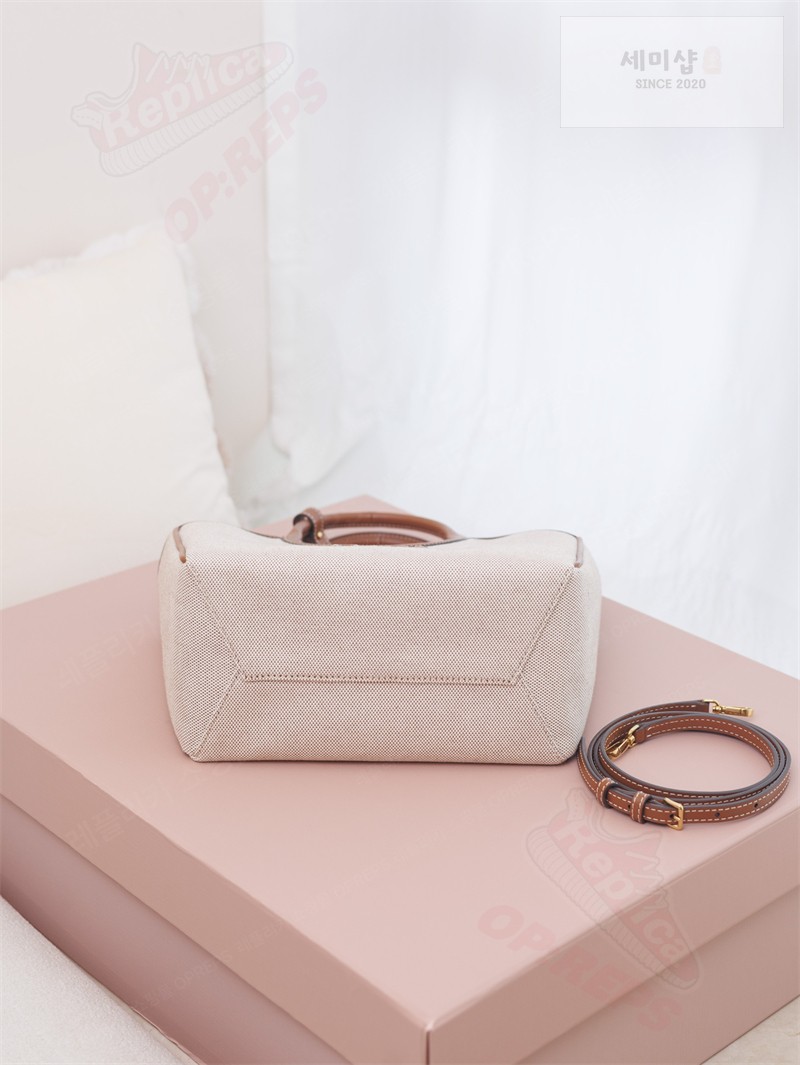 Miu Miu 미우미우 아이비 캔버스 백 베이지 5BA284 캔버스 Bag 13번 이미지