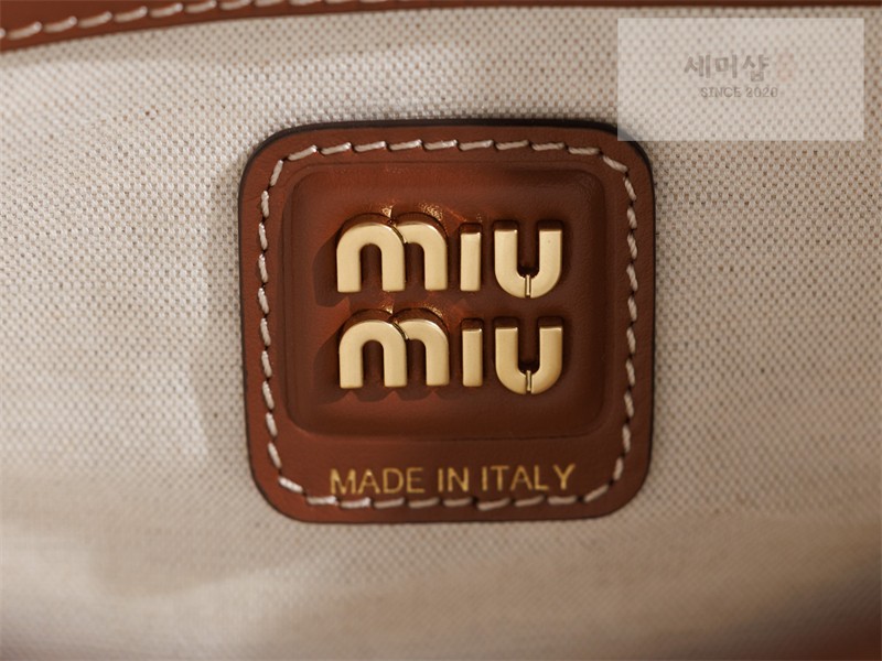 Miu Miu 미우미우 아이비 캔버스 백 베이지 5BA284 캔버스 Bag 9번 이미지